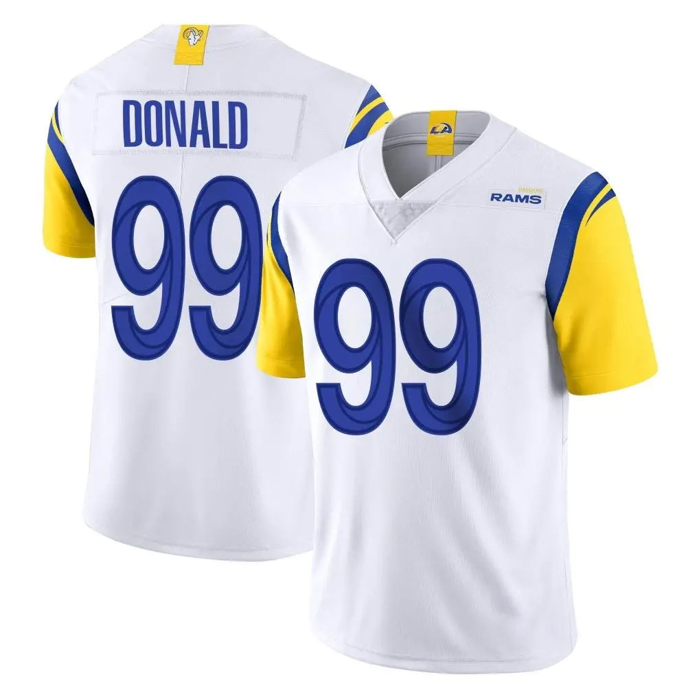 LA.Rams #99 Aaron Donald Player White Limited Vapor Untouchable Home Game Mdoa Stitched Jerseys