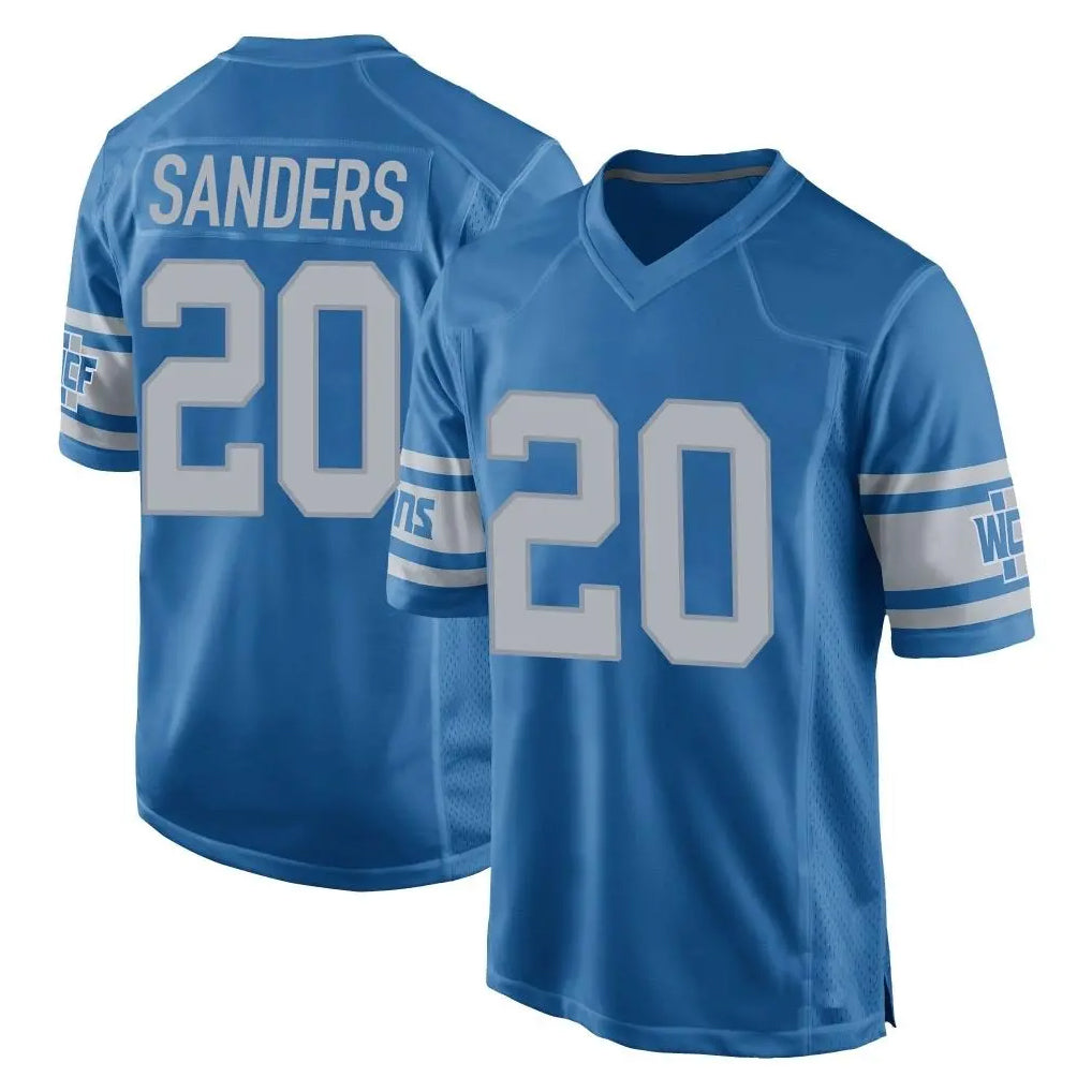 D.Lions #20 Barry Sanders Player Blue Vapor Untouchable Throwback Game Mdoa Stitched Jerseys