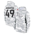 D.Broncos #49 Alex Singleton Player Arctic Camo Salute to Service Hoodies Limited Game Mdoa Stitched Jerseys