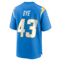 Mdoa LA.Chargers #43 Troy Dye Powder Blue Game Jersey