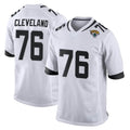 J.Jaguars #76 Ezra Cleveland Player White Home Game Mdoa Stitched Jerseys