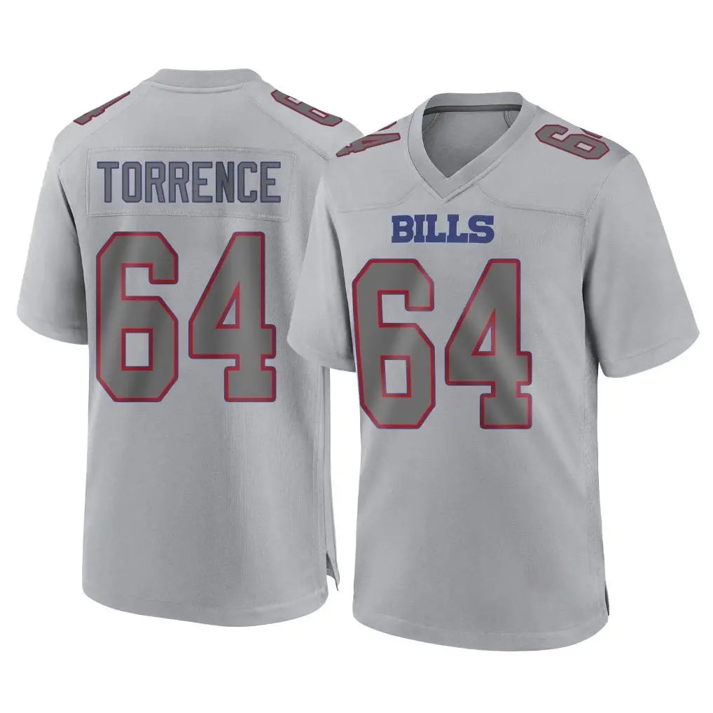 B.Bills #64 O'Cyrus Torrence Player Gray Home Game Mdoa Stitched Jerseys