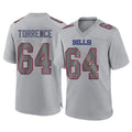 B.Bills #64 O'Cyrus Torrence Player Gray Home Game Mdoa Stitched Jerseys