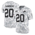 D.Lions #20 Barry Sanders Player Arctic Camo Salute To Service Limited Mdoa Stitched Jerseys