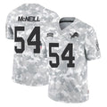 D.Lions #54 Alim McNeill Player Arctic Camo Salute To Service Limited Mdoa Stitched Jerseys