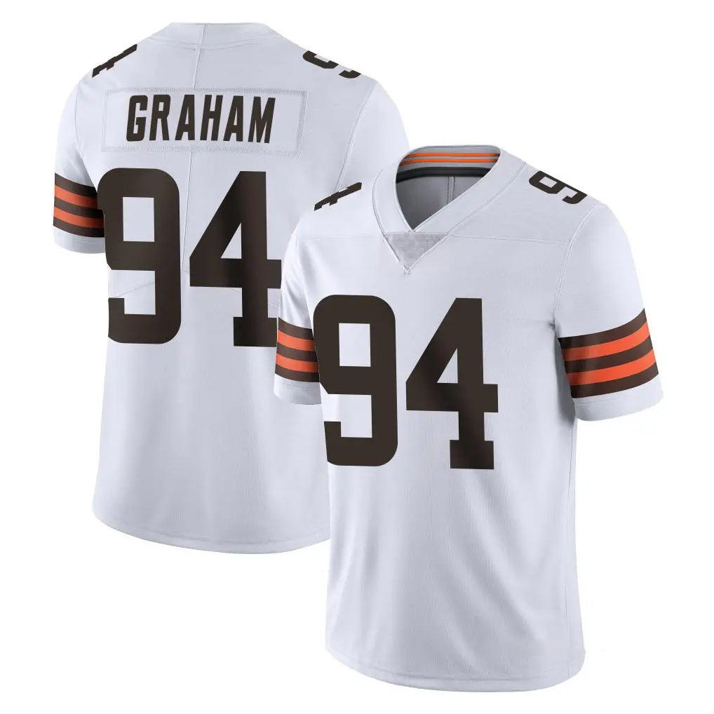 C.Browns #94 Mason Graham Player White Vapor Untouchable Limited Home Game Mdoa Stitched Jerseys