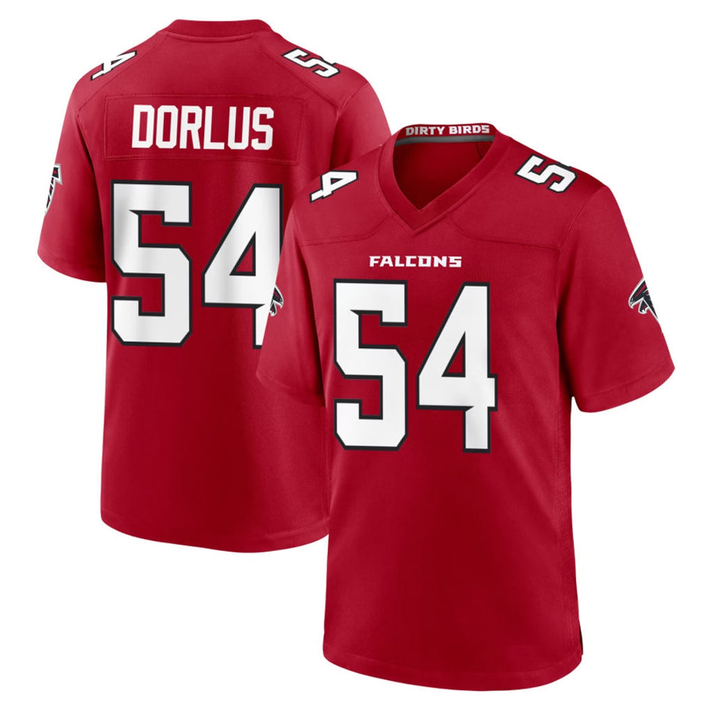 A.Falcons #54 Brandon Dorlus Player Red Team Color Home Game Mdoa Stitched Jerseys