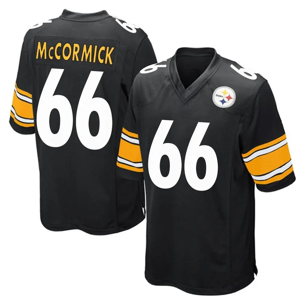 P.Steelers #66 Mason McCormick Player Black Black Home Game Mdoa Stitched Jerseys
