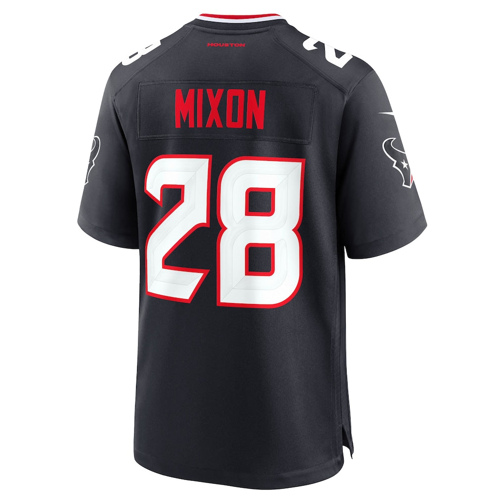 Mdoa H.Texans #28 Joe Mixon Navy Game Jersey