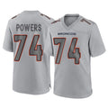 D.Broncos #74 Ben Powers Player Gray Atmosphere Fashion Limited Game Mdoa Stitched Jerseys