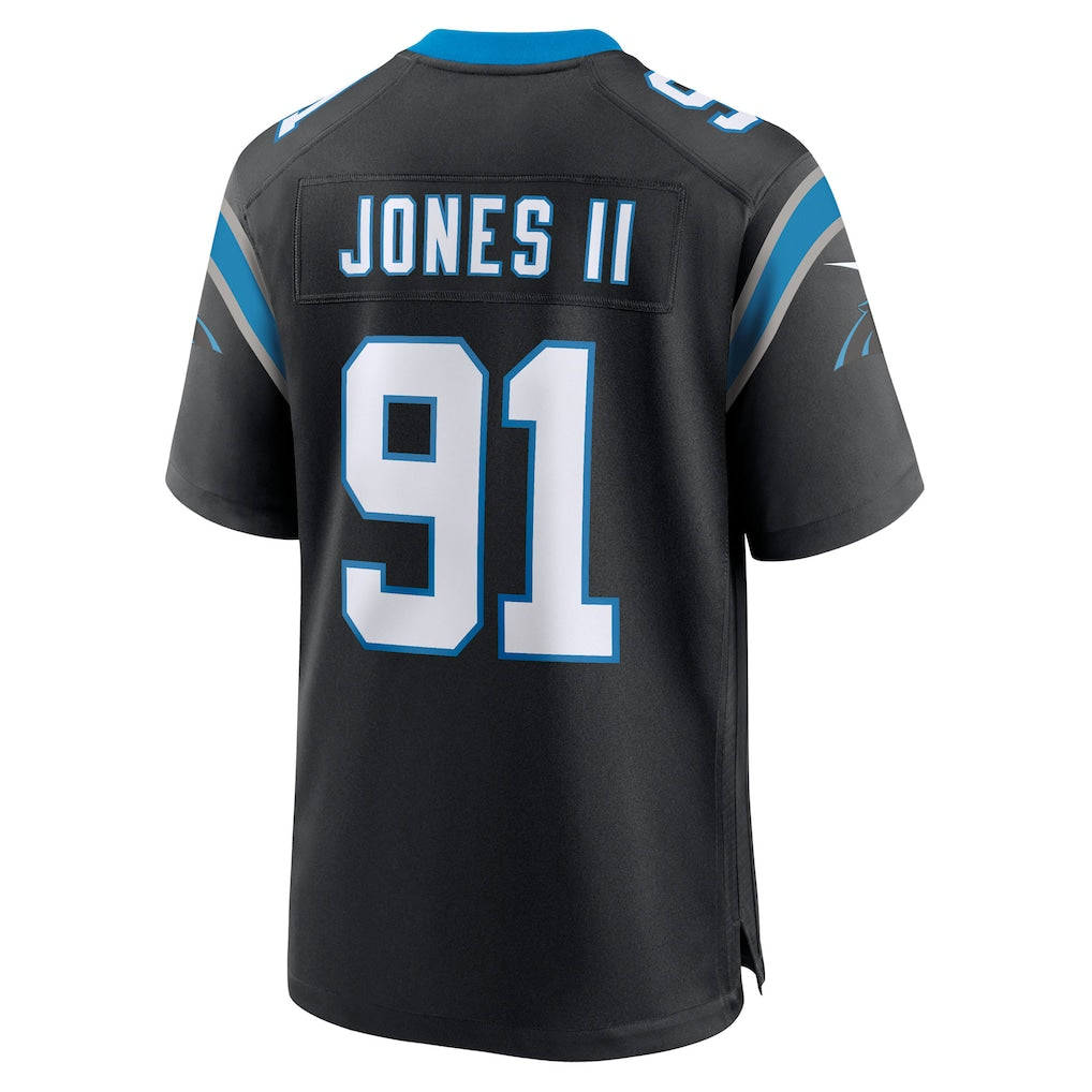 Mdoa C.Panthers #91 Patrick Jones II Black Team Game Jersey
