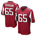 A.Falcons #65 Matthew Bergeron Player Red Color Vapor Home Game Mdoa Stitched Jerseys