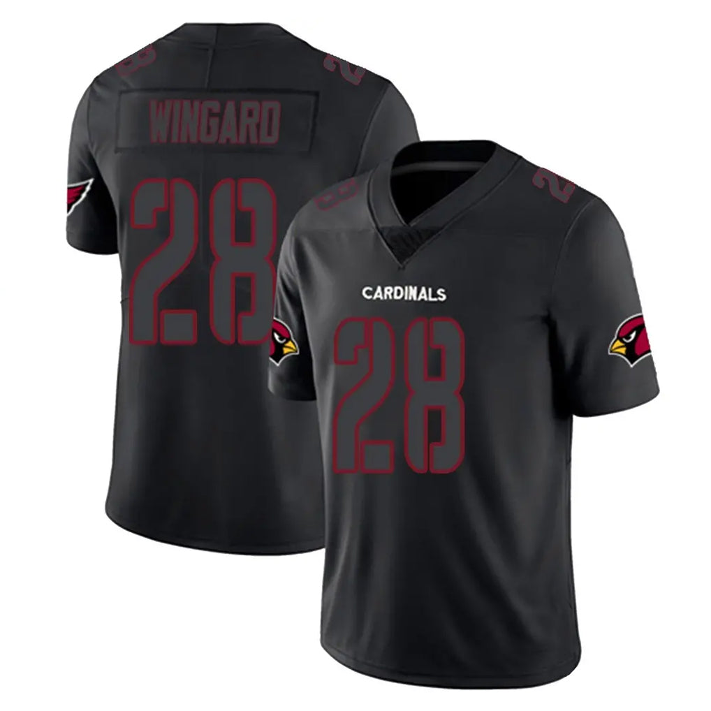 A.Cardinals #28 Andrew Wingard Player Black Impact Limited Home Game Mdoa Stitched Jerseys