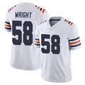 C.Bears #58 Darnell Wright Player White Classic Vapor Limited Home Game Mdoa Stitched Jerseys