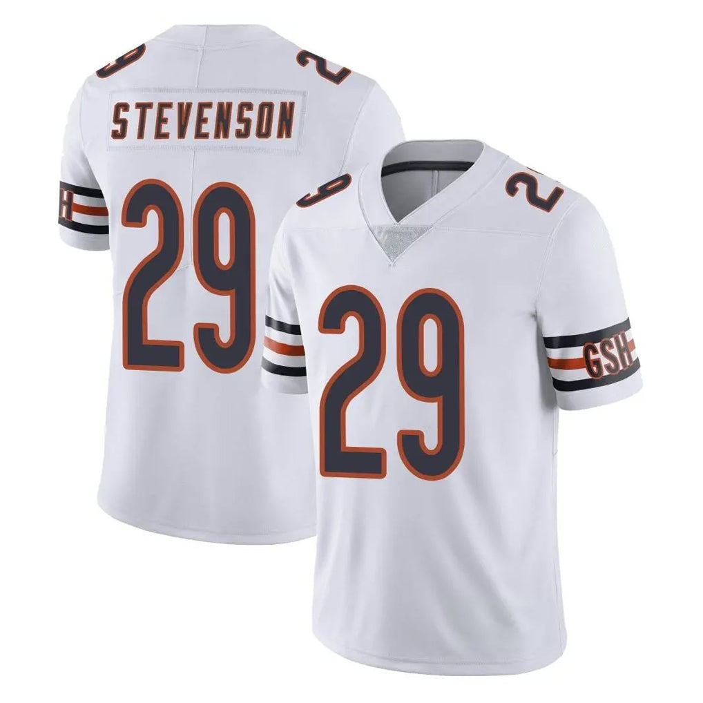 C.Bears #29 Tyrique Stevenson Player White Vapor Untouchable Limited Home Game Mdoa Stitched Jerseys
