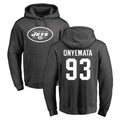 NY.Jets #93 David Onyemata Player Gray Pullover Hoodies Limited Game Mdoa Stitched Jerseys