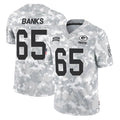 GB.Packers #65 Aaron Banks Player Arctic Camo Salute To Service Limited Mdoa Stitched Jerseys