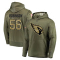 A.Cardinals #56 Darius Robinson Player Olive Salute to Service Pullover Hoodie Home Game Mdoa Stitched Jerseys