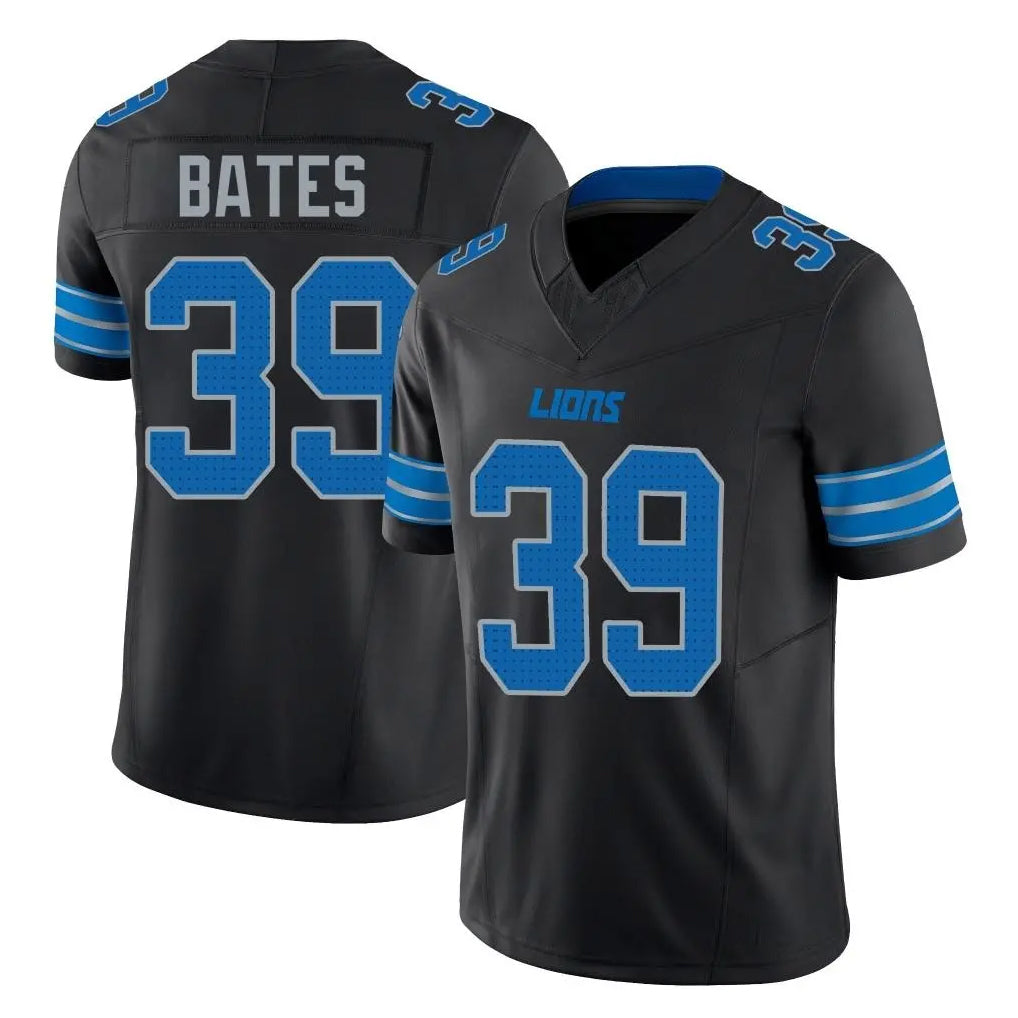D.Lions #39 Jake Bates Player Black Alternate Vapor F.U.S.E. Limited Home Game Mdoa Stitched Jerseys