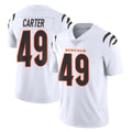 C.Bengals #49 Barrett Carter Player White Vapor Untouchable Limited Home Game Mdoa Stitched Jerseys