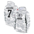 GB.Packers #7 Javon Bullard Player Arctic Camo Salute to Service Hoodies Limited Game Mdoa Stitched Jerseys