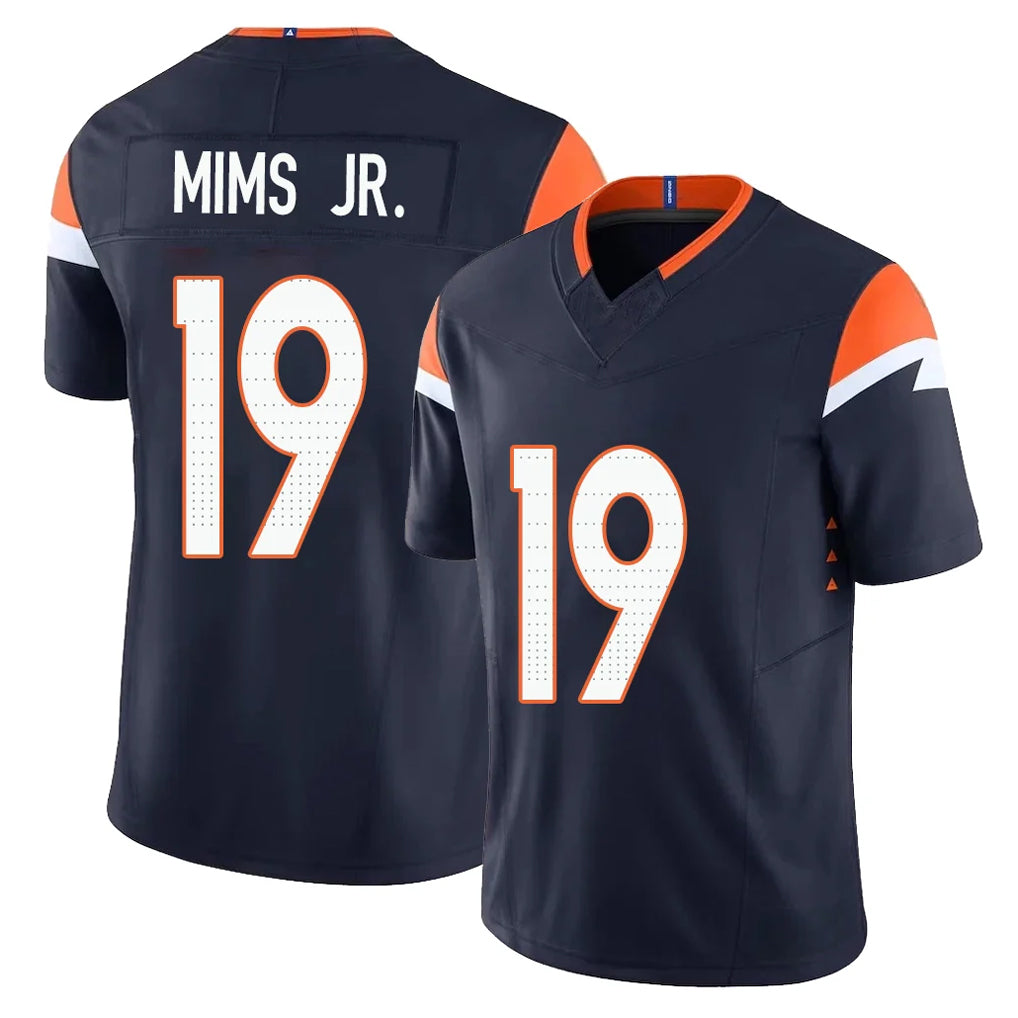 D.Broncos #19 Marvin Mims Jr. Player Navy Limited Vapor F.U.S.E. Home Game Mdoa Stitched Jerseys