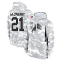 D.Lions #21 Roger McCreary Player Arctic Camo Salute to Service Hoodies Limited Game Mdoa Stitched Jerseys