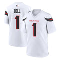 H.Texans #1 Tank Dell Player White Home Game Mdoa Stitched Jerseys