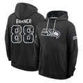 S.Seahawks #88 AJ Barner Player 2026 Black Logo Pullover Hoodies Limited Game Mdoa Stitched Jerseys