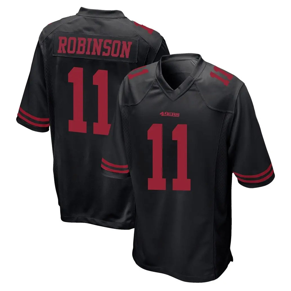 SF.49ers #11 Demarcus Robinson Player Black Alternate Home Game Mdoa Stitched Jerseys