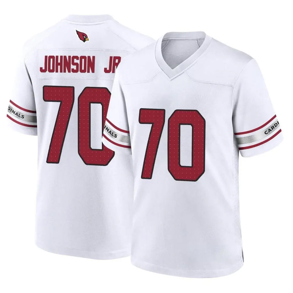 A.Cardinals #70 Paris Johnson Jr. Player White Home Game Mdoa Stitched Jerseys