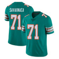 M.Dolphins #71 Jonah Savaiinaea Player Aqua Limited Alternate Vapor Untouchable Home Game Mdoa Stitched Jerseys