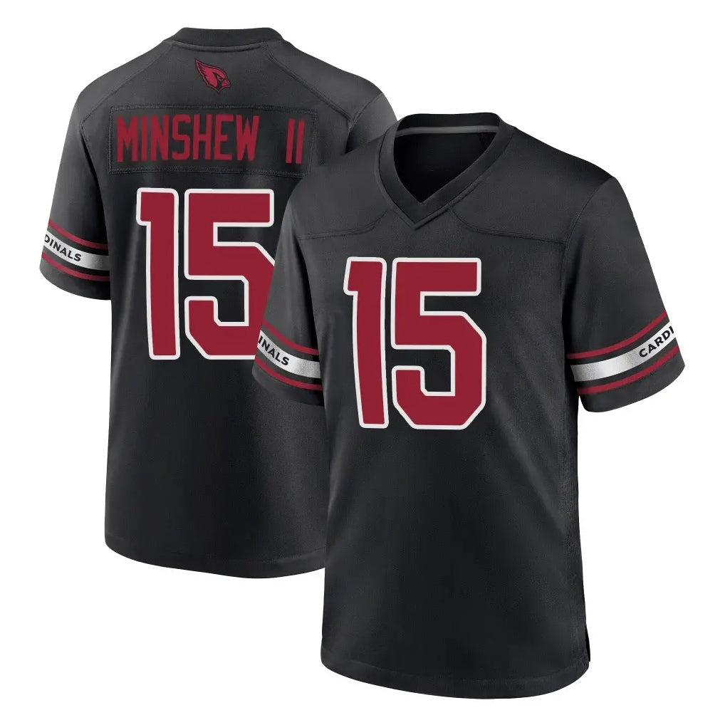 A.Cardinals #15 Gardner Minshew II Player Black Alternate Game Mdoa Stitched Jerseys