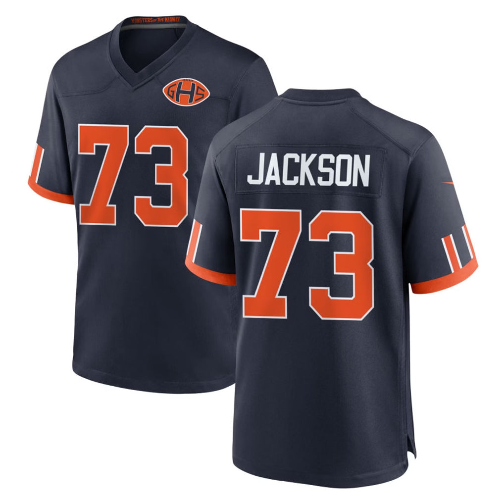 C.Bears #73 Jonah Jackson Player Navy 2026 Rivalries Collection Home Game Mdoa Stitched Jerseys