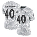 B.Ravens #40 Teddye Buchanan Player Arctic Camo Salute to Service Limited Mdoa Stitched Jerseys
