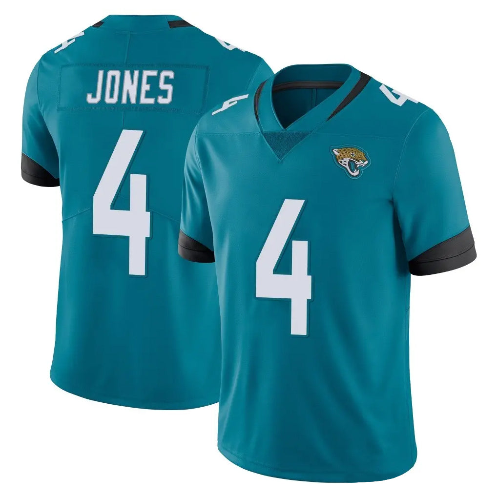 J.Jaguars #4 Jarrian Jones Player Teal Vapor Untouchable Limited Home Game Mdoa Stitched Jerseys