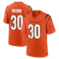 C.Bengals #30 Chase Brown Player Orange Home Game Mdoa Stitched Jerseys