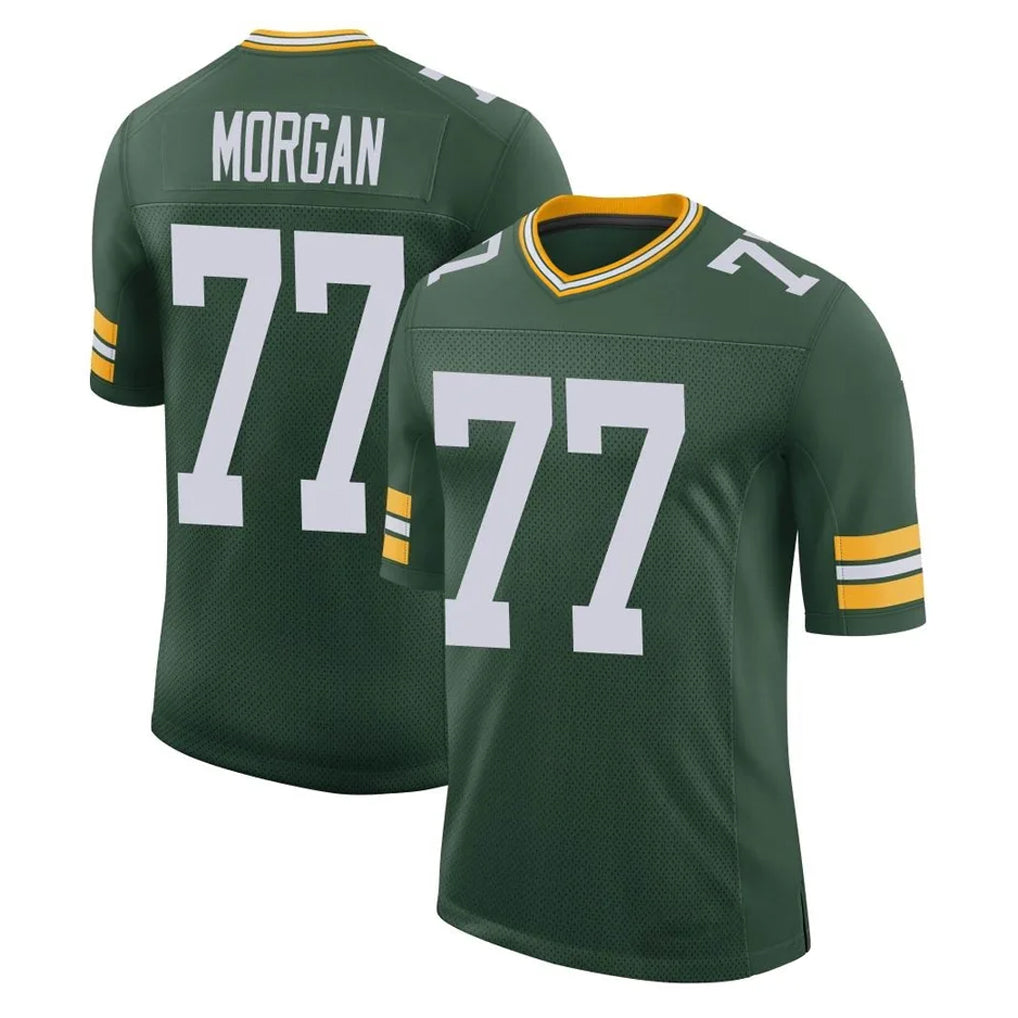 GB.Packers #77 Jordan Morgan Player Green Limited Classic Home Game Mdoa Stitched Jerseys