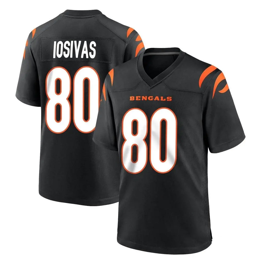 C.Bengals #80 Andrei Iosivas Player Black Home Game Mdoa Stitched Jerseys