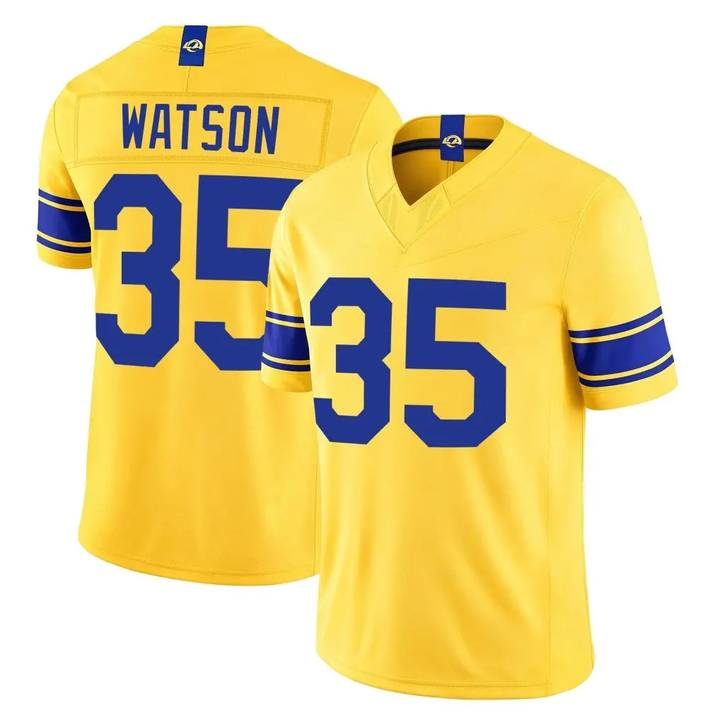 LA.Rams #35 Jaylen Watson Player Gold Limited Classic Sol Vapor F.U.S.E.Home Game Mdoa Stitched Jerseys