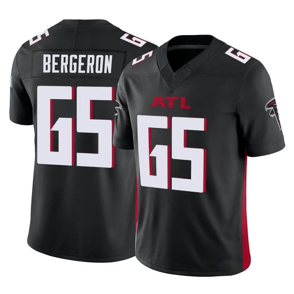 A.Falcons #65 Matthew Bergeron Player Black Vapor F.U.S.E. Limited Home Game Mdoa Stitched Jerseys