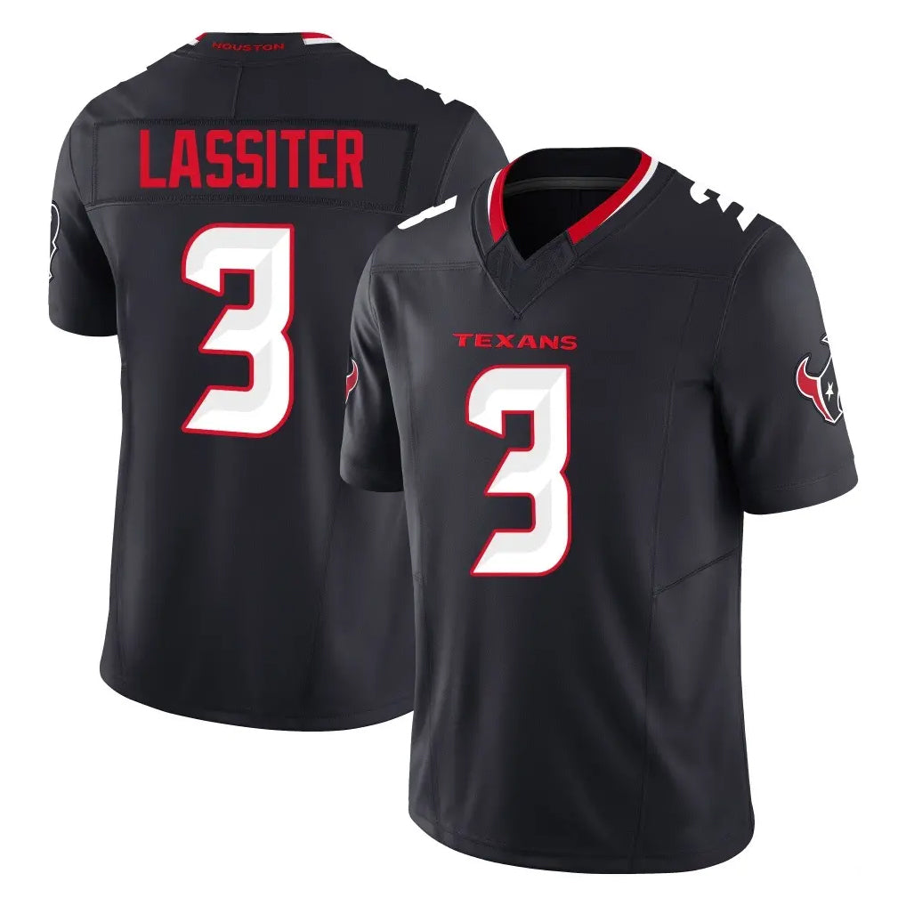 H.Texans #3 Kamari Lassiter Player Navy Limited Alternate Vapor F.U.S.E. Home Game Mdoa Stitched Jerseys