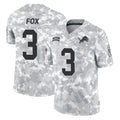 D.Lions #3 Jack Fox Player Arctic Camo Salute To Service Limited Mdoa Stitched Jerseys