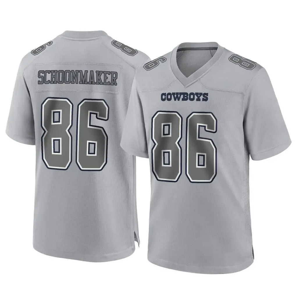 D.Cowboys #86 Luke Schoonmaker Player Gray Atmosphere Fashion Home Game Mdoa Stitched Jerseys