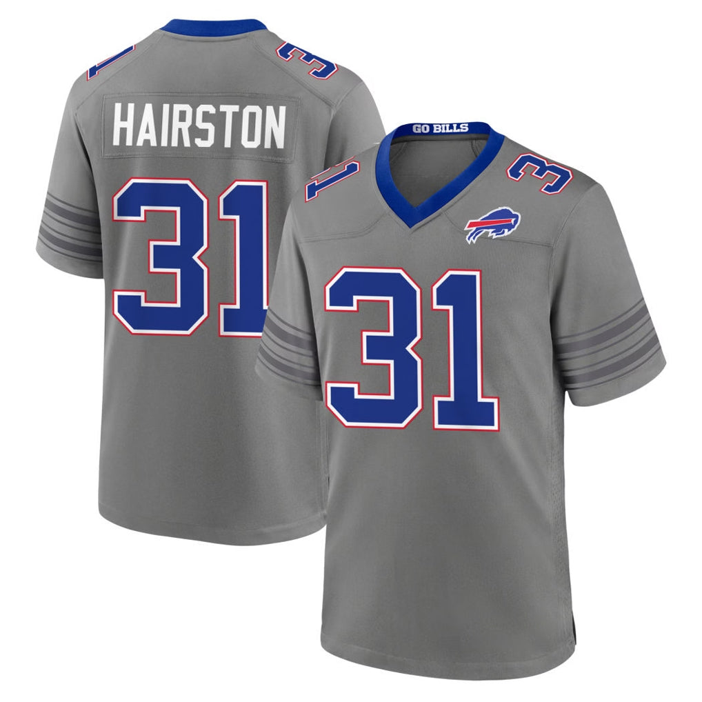 B.Bills #31 Maxwell Hairston Player Gray Nickel City Home Game Mdoa Stitched Jerseys