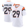 D.Broncos #29 Ja'Quan McMillian Player White Home Game Mdoa Stitched Jerseys