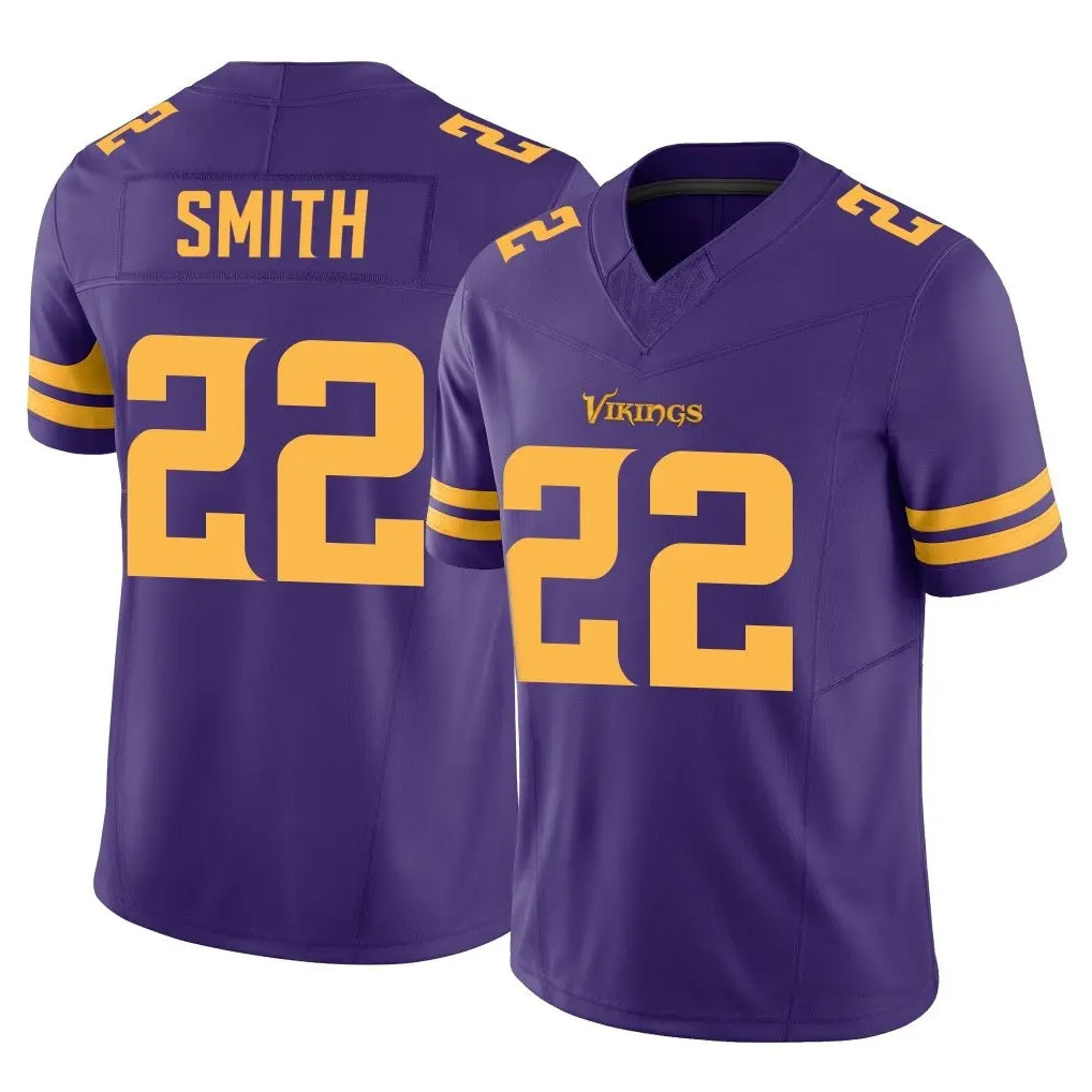 MN.Vikings #22 Harrison Smith Player Purple Limited Alternate Vapor F.U.S.E. Home Game Mdoa Stitched Jerseys