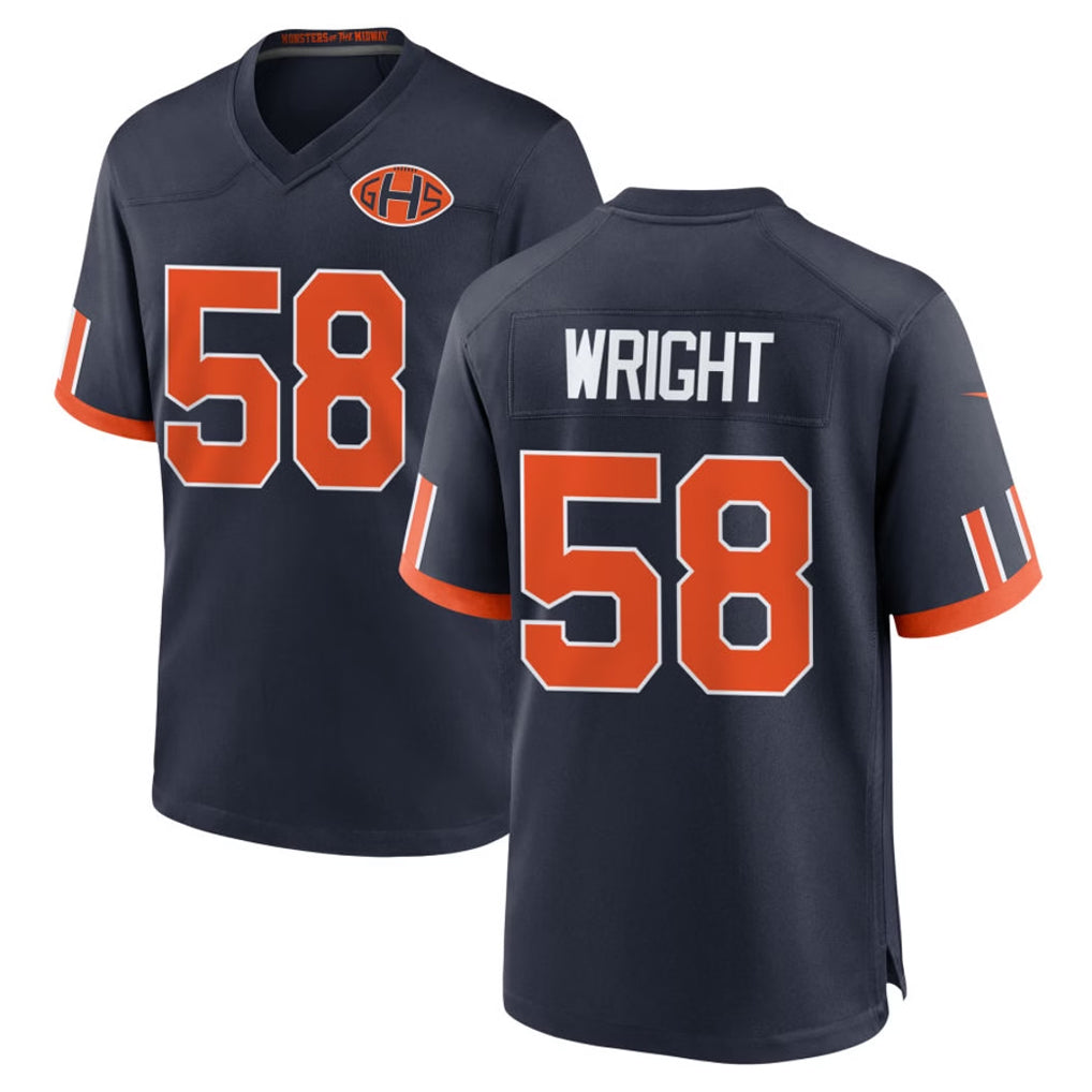 C.Bears #58 Darnell Wright Player Navy 2026 Rivalries Collection Home Game Mdoa Stitched Jerseys