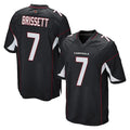 A.Cardinals #7 Jacoby Brissett Player Black Home Game Mdoa Stitched Jerseys