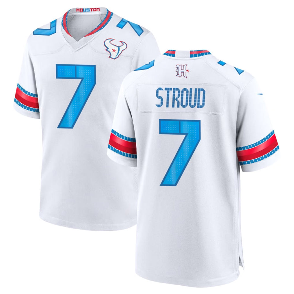 H.Texans #7 CJ Stroud Player Whtie 2026 Rivalries Vapor Home Game Mdoa Stitched jerseys